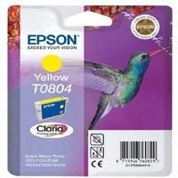 GENUINE AUTHENTIC EPSON T0804 YELLOW INK CARTRIDGE C13T08044010