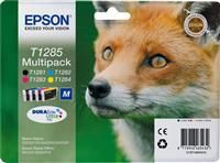Genuine Epson T1285 Multipack B/C/M/Y Ink Cartridges (Fox) | FREE Postage