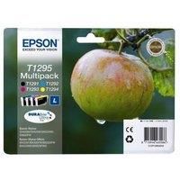 EPSON Apple T1295 Cyan, Magenta, Yellow. & Black Ink Cartridges - Multipack