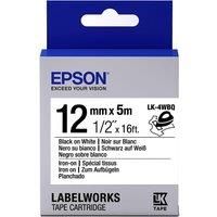 EPSON C53S654024 LabelWorks LK-4WBQ - Black on white - Roll (1.2 cm x 5 m) 1 roll(s) label tape - for LabelWorks LW-1000 LW-300 LW-400 LW-600 LW-700 LW-900 LW-K400 LW-Z700 LW-Z900 - (Consumables > Lab
