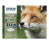 Genuine Epson T1285 Fox Multipack 4-Colour Ink Cartridges (C13T12854010)