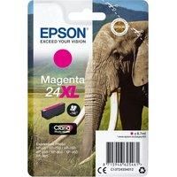 Epson 24XL Magenta Elephant High Yield Genuine, Claria Photo HD Ink Cartridge, Amazon Dash Replenishment Ready