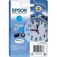 Epson Alarm Clock No.27 X-Large Series High Capacity Ink Cartridge, Cyan, Genuine, Amazon Dash Replenishment Ready