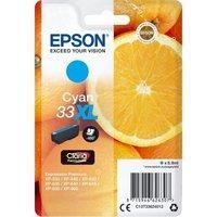 Epson 33XL Cyan Oranges High Yield, Genuine, Claria Premium Ink, Amazon Dash Replenishment Ready