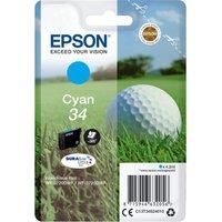 Epson Ink/34 Golf Ball 4.2ml Cartridge, Cyan - C13T34624010