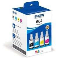 NEW! Epson 664 Ecotank Cyan Magenta Yellow Black Multipack C13T664640