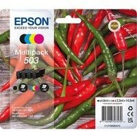 Epson 503 Chillies Genuine, Multipack, 4-colours Ink Cartridges - C13T09Q64010