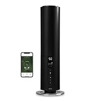 DUUX Beam | Quiet Air Humidifier | Ultrasonic Humidifier for Home / Bedroom | Steam Production 350ml / h | 25h Use | Integrated Remote Control | Black DXHU10UK