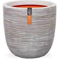 Capi Europe Ball Planter Rib NL 43x41 - Ivory
