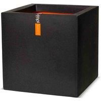 Capi Planter Urban Smooth Square 50x50x50cm Black Flower Pot Basket Raised Bed