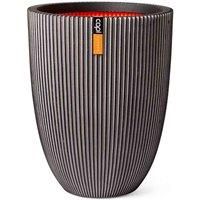 Capi Europe Vase elegant low Groove NL 34x46 anthracite