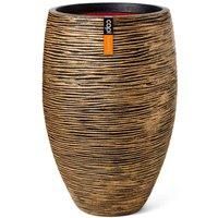 Capi Europe Vase elegant deluxe Rib NL 38x58 black gold