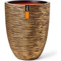 Capi Europe Vase elegant low Rib NL 46x58 black gold