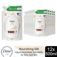 Dove Liquid Hand Wash Refill Silk, 500 millilitre