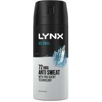 Lynx Antiperspirant Ice Chill Dark 150ml  wilko