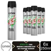 Lynx XXL Africa 48 Hour Dry AntiPerspirant 250ml  wilko