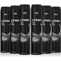 Lynx Men's XXL Black High Definition Fragrance 'BodySpray' Deo, 6x250ml