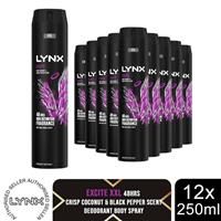 Lynx XXL Excite 48 hours of odour-busting zinc tech Aerosol Bodyspray deodorant to finish your style 250 ml