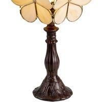 Clayre&Eef 5LL-6095 Tiffany-style table lamp, beige