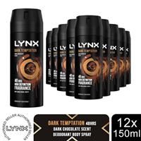Lynx Dark Temptation Body Spray, 150 ml