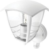 Philips myGarden Creek Outdoor Wall Light with Motion Sensor (Requires 1 x 60 W E27 Bulb), White