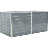 VidaXL Raised Garden Bed 160x80x77 cm Galvanised Steel Grey
