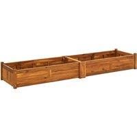 VidaXL Garden Raised Bed Acacia Wood 200x50x25 cm