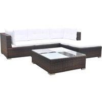 Corner Rattan Sofa Set Outdoor Garden Lounge Furniture Set Sofa Seat Cushions