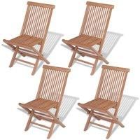 Folding Garden Chairs Patio Dining Chair Outdoor Chair Solid Teak Wood vidaXL