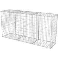 vidaXL Gabion Basket Steel 200x50x100cm Outdoor Garden Basket Wall Wire Fence