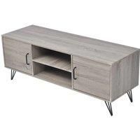 TV Cabinet Entertainment Unit Media Console 2 Shelves 120x40x45 cm Grey vidaXL