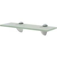 vidaXL Elegant Frosted Glass Floating Shelf - 30x20cm - Wall-Mounted Decorative Display and Storage - Durable and Versatile - Easy Assembly