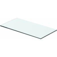 vidaXL Clear Glass Shelf Panel 40x15 cm - Durable Tempered Glass for Slatwall in Homes and Shops - Easy Clean, Strong, and Modern Display Feature