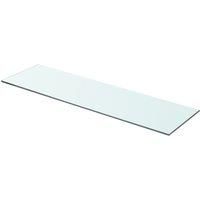 vidaXL Shelf Panel Glass Clear 70x20 cm