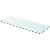 vidaXL Shelf Panel Glass Clear 80x30 cm