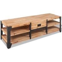 vidaXL TV Stand Solid Acacia Wood 140x40x45 cm