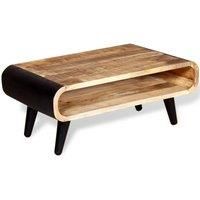 vidaXL Coffee Table Rough Mango Wood 90x55x39 cm, Multi