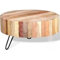 vidaXL Coffee Table Accent Side End Stand Furniture Solid Reclaimed Wood