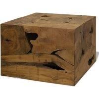 vidaXL Coffee Table 50x50x35 cm Genuine Teak Brown, Brown