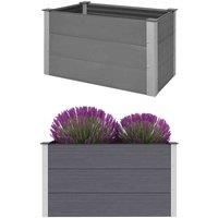vidaXL Garden Raised Bed WPC 100x50x54 cm Grey