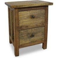 Nightstand Bedside Cabinet Side Table Bed Solid Mahogany Wood vidaXL