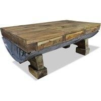 Solid Reclaimed Wood Coffee Table 90x50x35cm Kitchen Office Furniture vidaXL