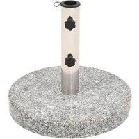 vidaXL Parasol Base Granite Round 22 kg Outdoor Patio Umbrella Stand Holder