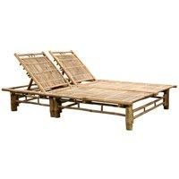 2-Person Sunlounger with Adjustable Backrests 200cm Garden Patio Sunbed vidaXL
