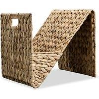 Magazine Holder Brochure Holder, Book Stand, Water Hyacinth vidaXL
