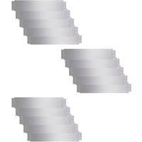Vidaxl Lawn Fence 15 Pcs Galvanised Steel 100X20 cm