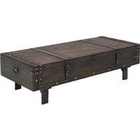Plywood Coffee Table Vintage Style Brown Home Furniture Chest Trunk vidaXL