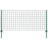 Euro Fence Set Steel Green Mesh Panel Multi Sizes 76x63mm/100x100mm vidaXL