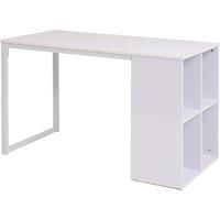 Writing Desk 120x60x75cm Computer Study Work Table White/Oak and White vidaXL