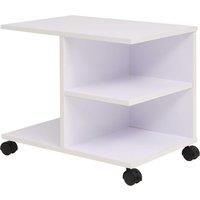 vidaXL Rolling Shelf 50x35x42 cm White